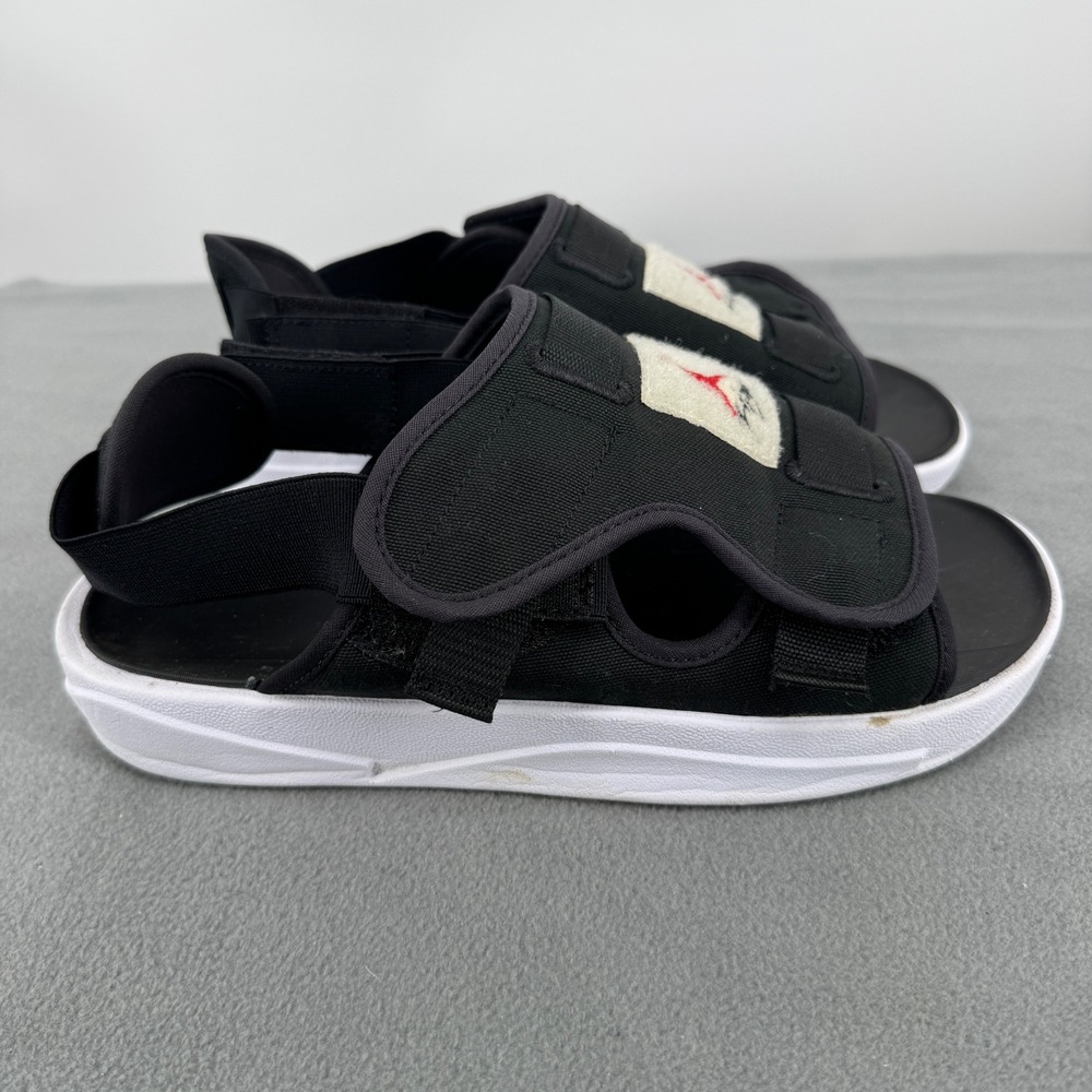 Air Jordan LS Mens 9 Slides Black Red White CZ0791-006 Sandals Strap